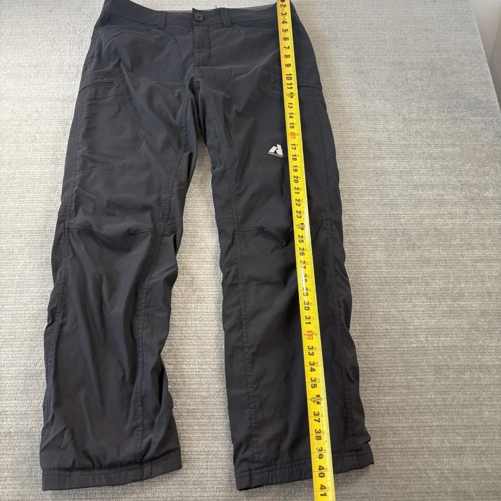 Eddie Bauer Pants Mens 34x32 Green First Ascent Softshell Lined Zip Pocket Snow